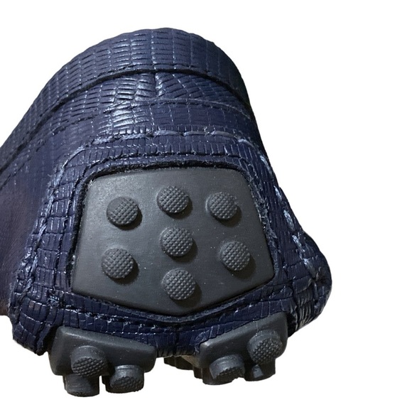 ALDO Davinch Lizard Embossed Loafer Driving Shoe Navy Blue Size 11…Normcore - Picture 16 of 16